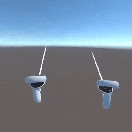 Controller raycasting interaction